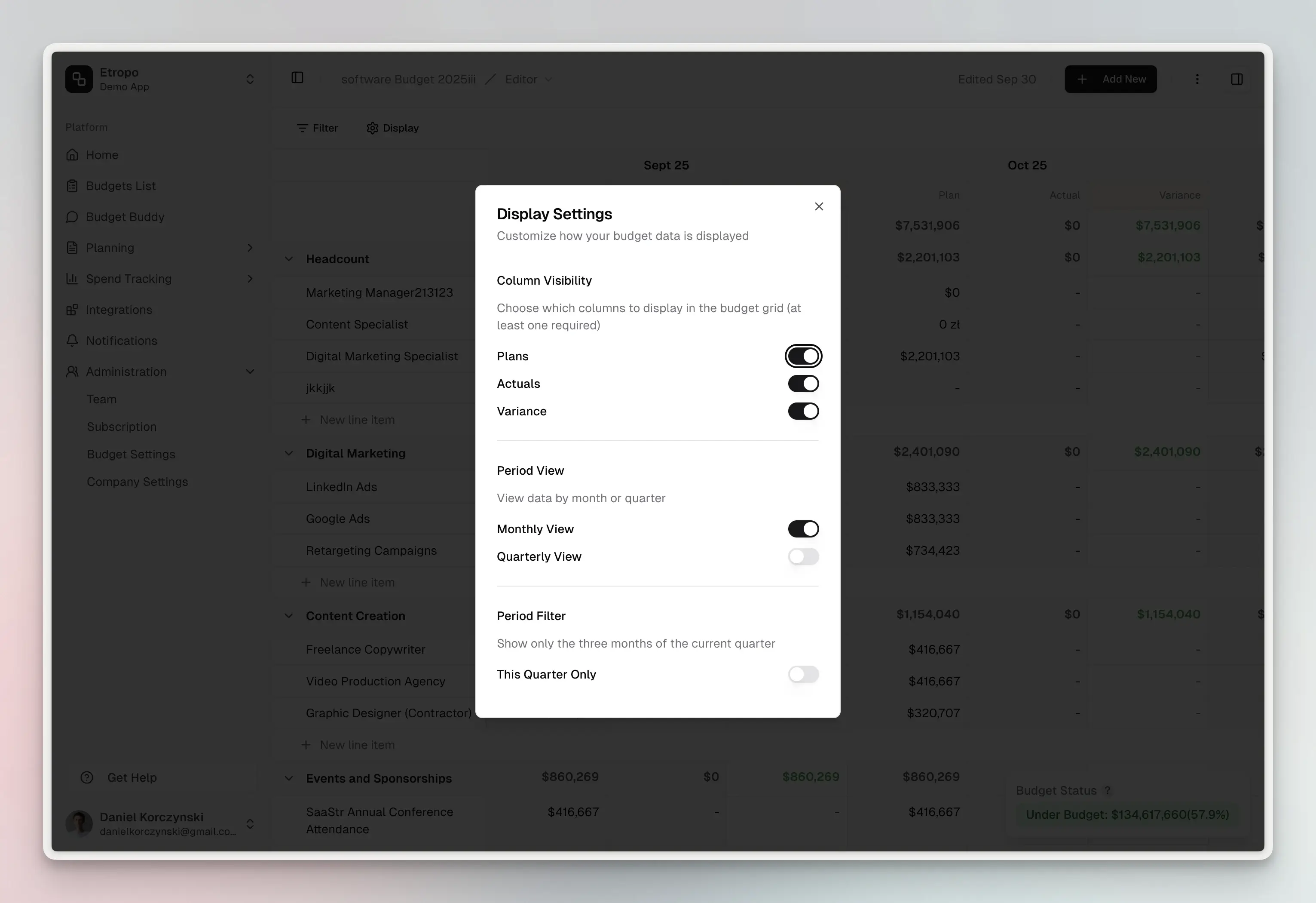 Display Settings